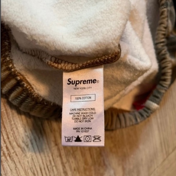 Supreme Plaid Sweatshorts - Brown XL (SOLD) - Picture 6 of 6